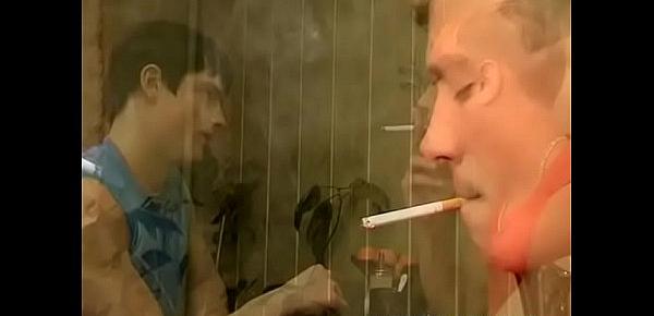  Young homo smokers passionately bareback until cumming